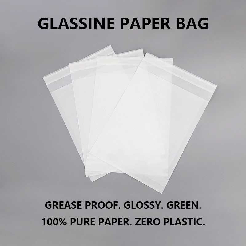 Gennemsigtige glasin-papirposer tilbyder plastikfri og genanvendelig emballage til moderne mærker