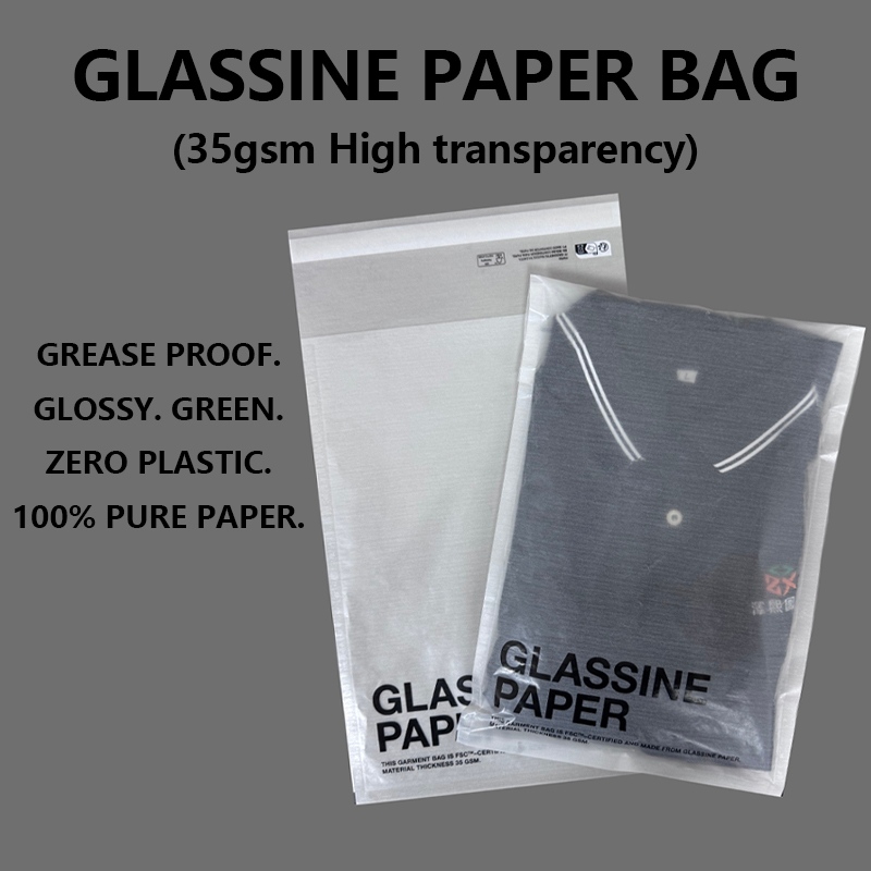 Brugerdefinerede højgennemsigtige glasin-papirposer hjælper mærker med overgangen til plastikfri emballage