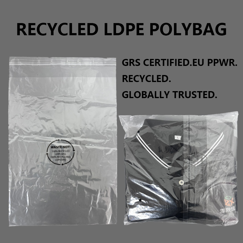 Skræddersyet genanvendt LDPE-polypose hjælper modemærker med at opgradere bæredygtig emballage med GRS-certificerede genbrugsmaterialer