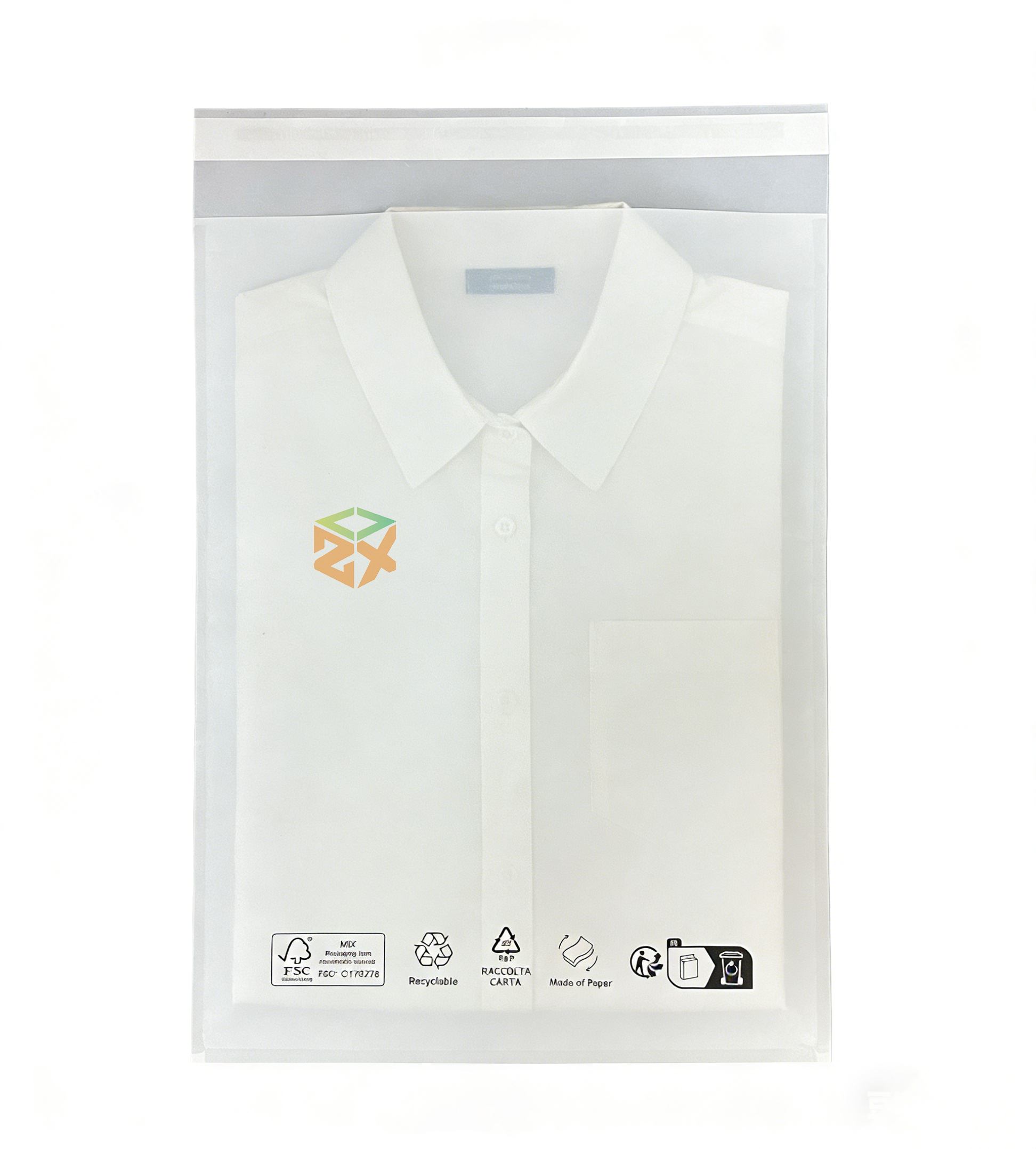 Brugerdefinerede miljøvenlige Glassine-papirposer