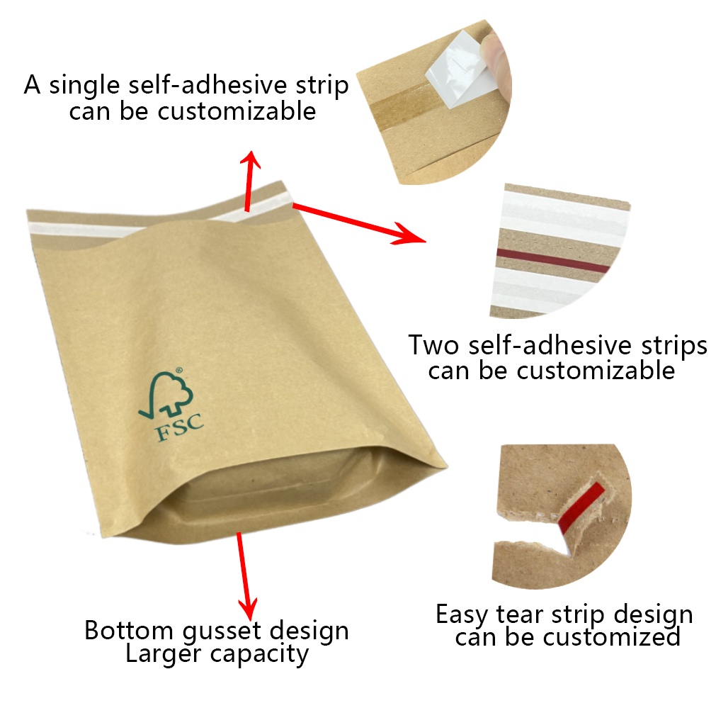 Kraft papirleveringstaske